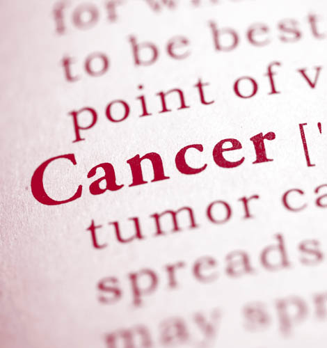 A glossary focused in on the word "Cancer"