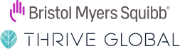 Bristol Myers Squibb and Thrive Global logos